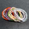 EUMENIDES Natural Crystal Stone Bracelet, 4MM, Elastic Band, Natural Gemstones,