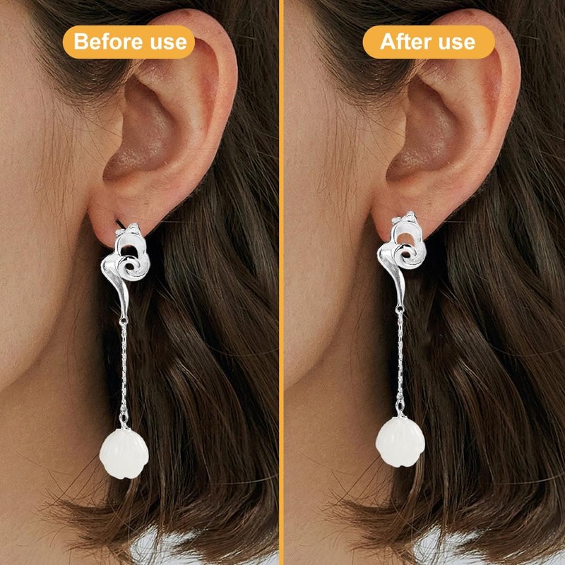 Earring Backs for Droopy Ears, Adjustable & Secure Earring Backs