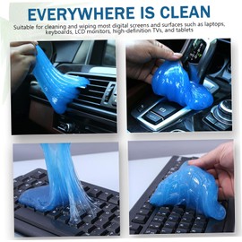 Paquete de 2 geles de Limpieza para automóviles, Masilla para Detalles automotrices, Gel Limpieza Polvo Interior Reutilizable para Rejillas ventilación, tableros, Grietas y teclados, Masilla