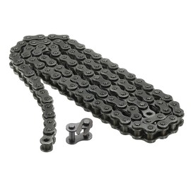 sourcing map #35/06C-1 Roller Chain 3 Feet 3/8" Pitch Carbon Steel Roller Chains with Free Master Connector Link for Bicycles, Go-karts, 96 Links
