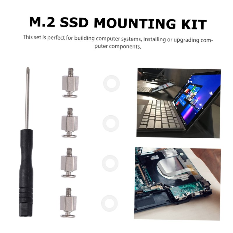 Tofficu 1 Set SSD Screw Kit for Motherboard Durable Stainless
