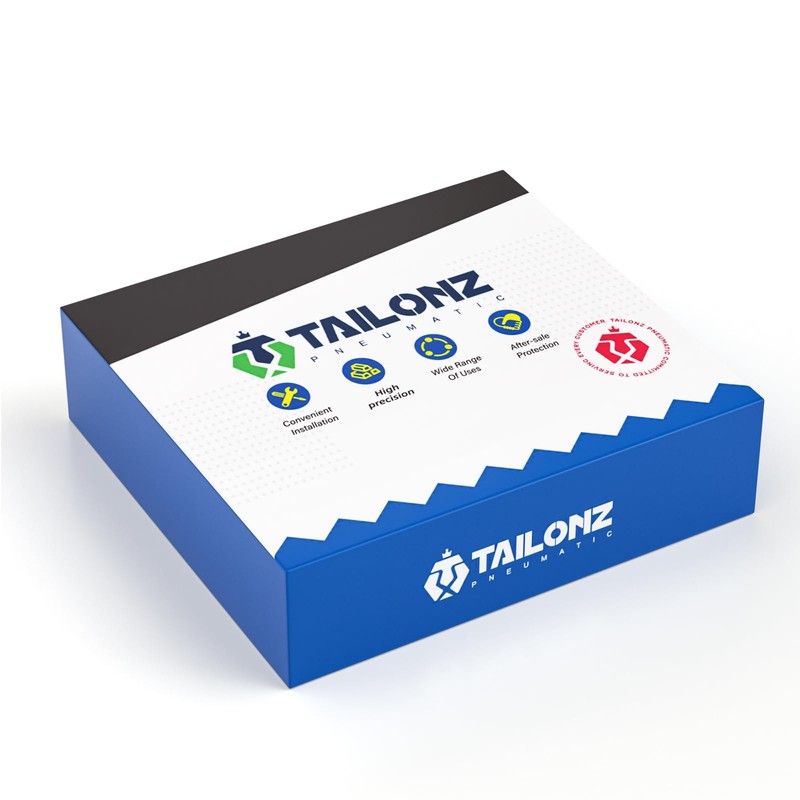 TAILONZ PNEUMATIC 1/4"OD Straight Push to Connect Fittings Pneumatic Fittings