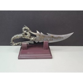 Dragon Letter Opener Knife With Wooden Stand Fantasy Mythical