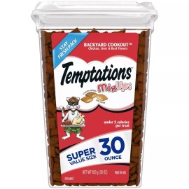 Temptations Mix Ups Backyard Cookout Cat Treats with Chicken Liver and Beef