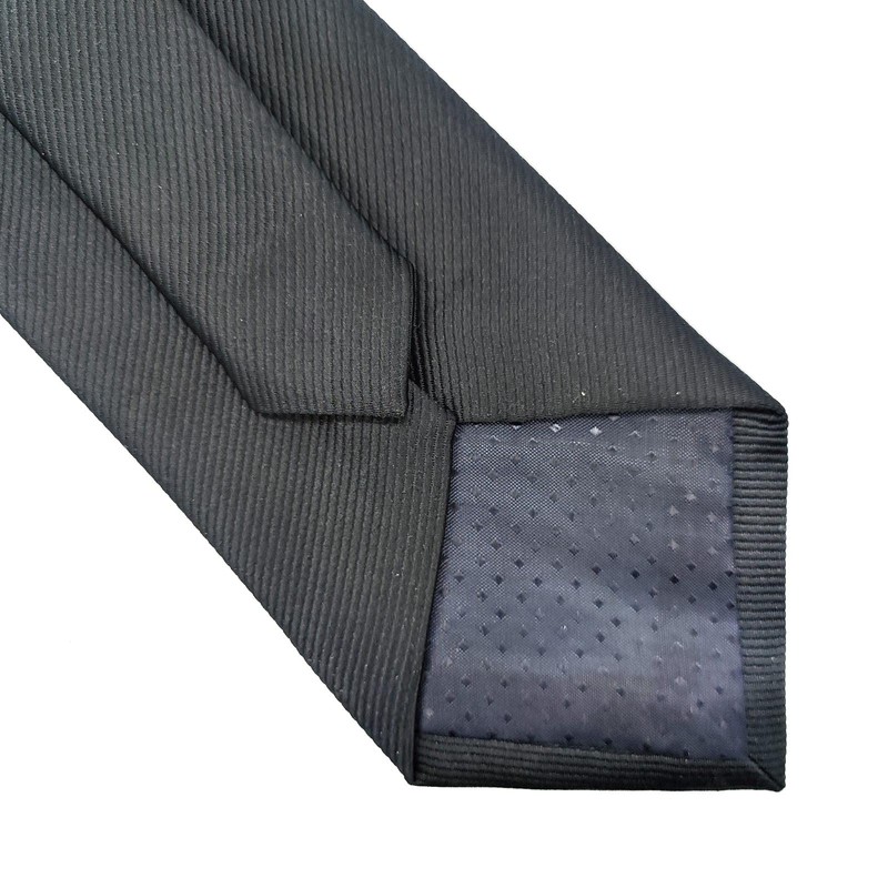 Classic Black Mens Solid Ties Neckties for Men Formal Neck
