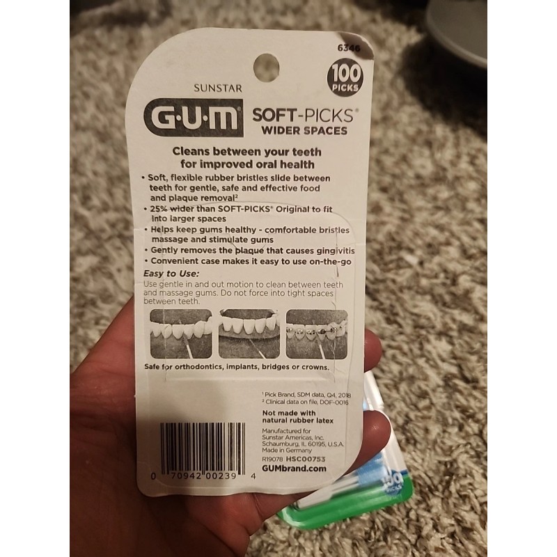 GUM Soft Dental Picks for Teeth Cleaning and Gum Health