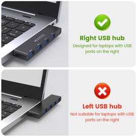 USB Splitter for Laptop MOGOOD USB Splitter USB Hub 3.0 USB Port Expander for Laptop USB Hub Notebook Multiport Adapter USB Data Hub Splitter for Laptop, PC, MacBook, Mac Pro, Mac Mini, iMac, Surface Pro