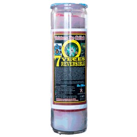 Vela 7 Veces Reversible Ritualizada 4 Pzas-Luz María
