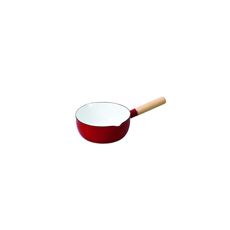 Pearl Metal Clevia Enameled Flat Pot 7.1 inches (18 cm),