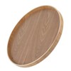 Round Shape Solid Wood Tea Coffee Snack Food Meals Serving
