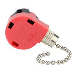 ZE 268S1 Ceiling Fan Switch Zing Ear 268S1 3 Speed 4 Wire Pull Chain Switch For Hunter Ceiling Fan,3 Speed Control Switch Ceiling Fans, Wall Lamps, Cabinet Light, Nickel