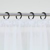 HongYa Curtain with Ruffle Tape, Transparent Voile Bogenstore, Flower Window,