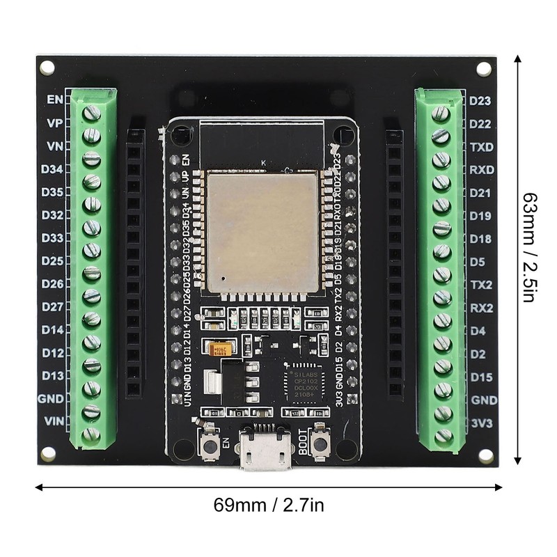 For ESP32 Development Board 30Pin 2.4GHz WiFi Bluetooth Expansion Module