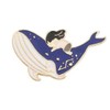 Cute Animal Enamel Brooch Pin Tells a Story of Whale