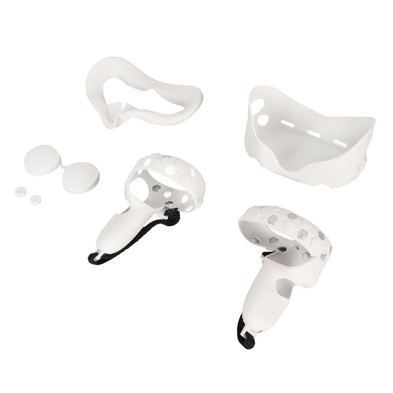 5 in 1 Silicone Cover Set for Quest 2 Includes