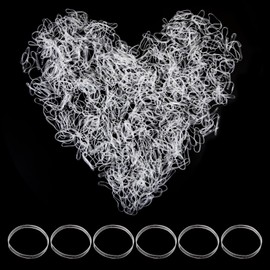 1000 Mini Clear Rubber Bands Soft Elastic Bands Natural Rubber Bands for Kids Hair, Braids Hair, Wedding Hairstyle,Pens, Crab,Catapults, Bills, Bank Paper, Office Supplies-22mm