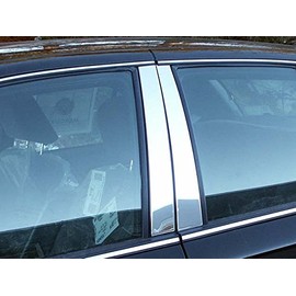 707Motoring Stainless Polished Chrome Pillar Post Trim 4PC, Compatible with Mercury Grand Marquis 1992-2011 (4-Door, Sedan, LS, GS)
