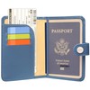 Zoppen Rfid Blocking Travel Passport Holder Cover Slim Id Card
