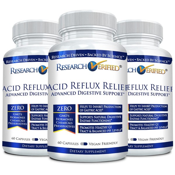 Research Verified Acid Reflux Relief - Soothe GI Problems -