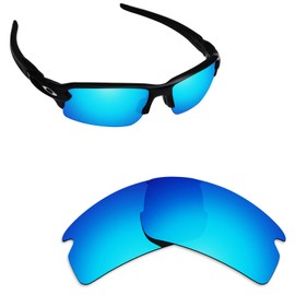 Alphax Ice Blue Polarized Replacement Lenses for Oakley Flak 2.0 OO9295