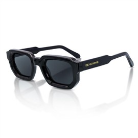 TruClothing Sunglasses Bold Geometric Frame Rectangle Polarized UV Protection Unisex Eyewear - Black