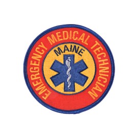 Maine EMT Patch Embroidered ME Emergency Medical Technician Uniform Crest - F 19