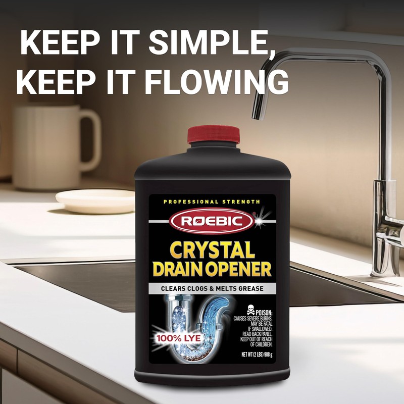 Roebic HD-CRY-DO-6 2-Pound Heavy Duty Crystal Drain Opener