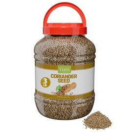 Gourmet Coriander Seed Whole 3 Pounds Bulk - Coriander Seeds For Cooking and Food Flavoring - Mediterranean Cuisine - Semilla de Cilantro - Vegan, Gluten Free and Kosher Certified
