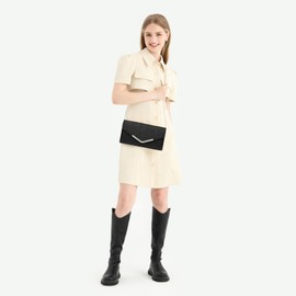 Miss Lulu Women's Clutches, Lace Envelope Clutch, Floral Lace Clutch Bag for Women, Elegant Chain Shoulder Bag, Gift for Girls Party Wedding Bridal Mom Banquet Evening