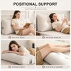 Headboard Pillow Twin/Twin XL, Beige Triangle Wedge Pillow Headboard for