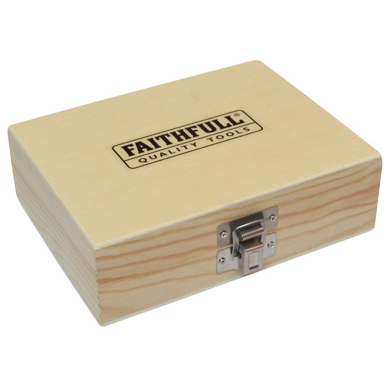 Faithfull RBS12 Tungsten Carbide Router Bit Set in Carry Case