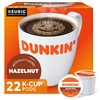 Dunkin' Hazelnut Flavored Coffee, 22 Keurig K-Cup Pods