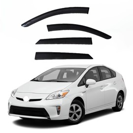 YLSCOO Window Visors Rain Guards fits 2010-2015 Prius (EXCLUDES Prius V & Prius C), Window Wind Deflectors Vent Shades, 4 Pieces