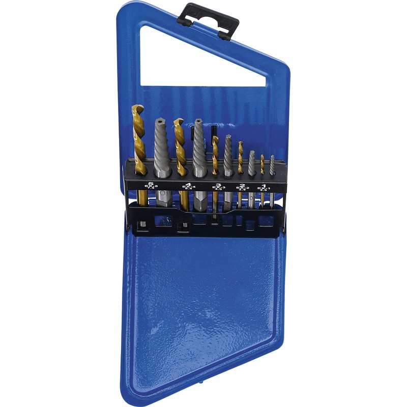 BGS 6780 Screw Extractor & Left Drill Bit Set HSS