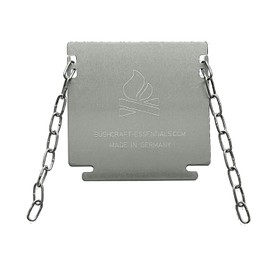 Bushcraft Essentials Wooden Slide Bushbox LF Outdoor Stove Accessories 100% Made in Germany (Stainless Steel)