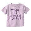 Tiny Human Adorable Simple Babies Toddler Boy Girl T Shirt