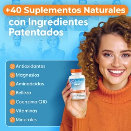L-Tirosina 500mg L-Tyrosine Altamente Absorbible 120 Cápsulas Vegetales Suplemento Vegano Fórmula Natural Científicamente Probada