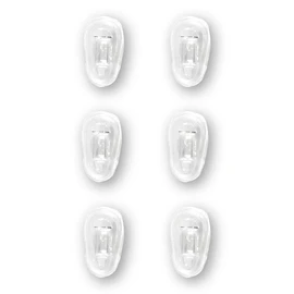 3 Paare 11.5 mm / .45 " Silikon Brillen Nasenpads / Brillenpads Schraub System