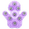 Body Massage Glove, Palm Shaped Massager Roller Ball Metal Rolling