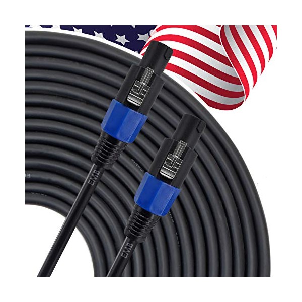 EMB Audio 25 feet Speaker Cable 16AWG Patch Cords -