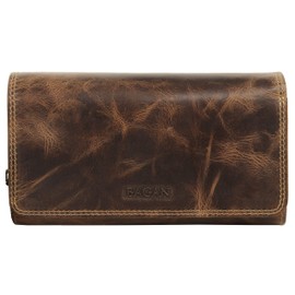 BAGAN 020796 Women's Genuine Leather Wallet Brown, brown, Classic