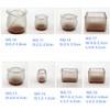 20pcs Stuhl Füße Bodenschoner Tischbeinabdeckung Cups zu schützen Holz Fliesenböden
