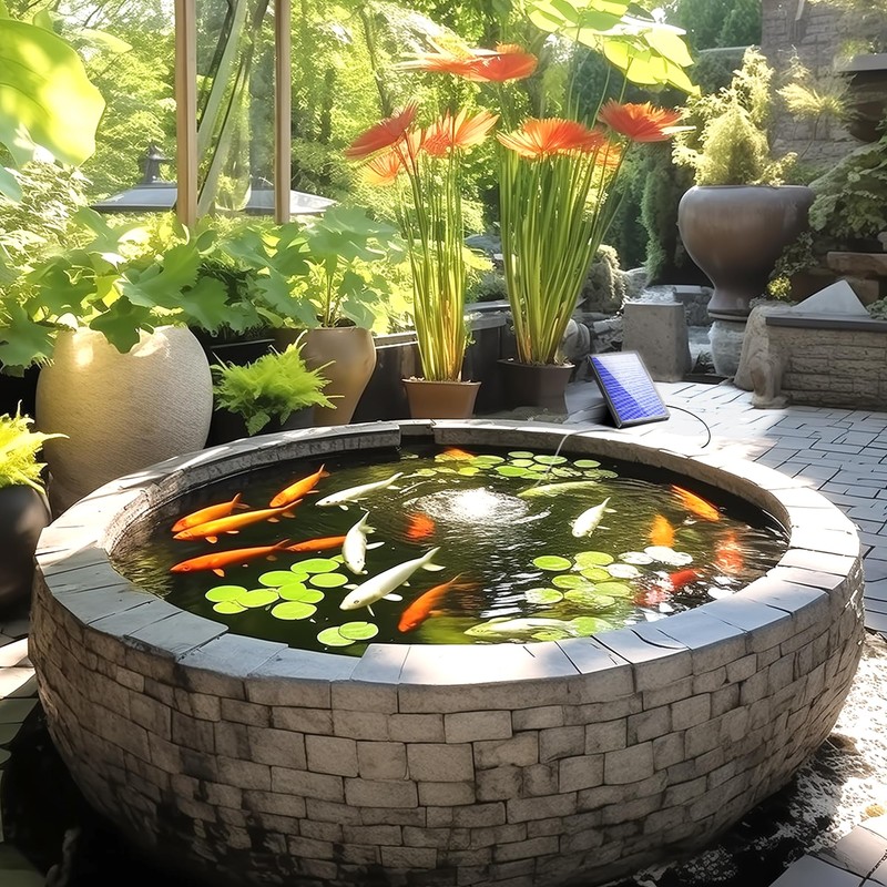 Biling Solar Pond Aerator for Small Pond, 3 Modes, 2200