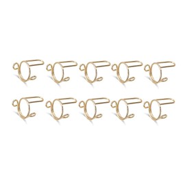 JIVIMOCO 10 Pieces Sets Thin Nail Rings for Ladys Daily Fingertip Protective Cover Ring Jewelry Metal Gift to Girlfriend Gold