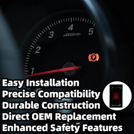 MEILICACY - Botón de interruptor de emergencia para Toyota (1989-1995) 4Runner (1989-1995) Pickup (1995-2004) Tacoma Hazard Light Interruptor de señal OEM: 84332-89110 84332-04020 84332-04030