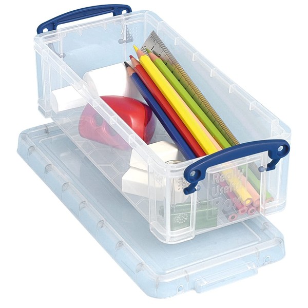 Really Useful Box Pencil Box 0.9 Litre - Color: Clear