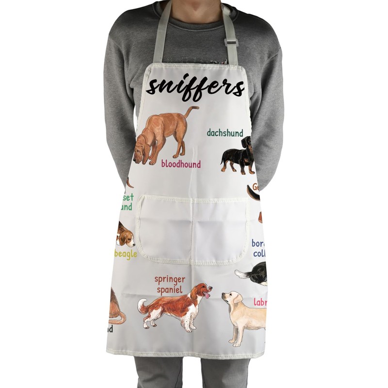 MBMSO Dog Breed Apron for Dog Dad Dog Mom Gifts