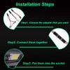 YM E-Bright 4-Pack White Led Panel Dome Light Lamp, COB