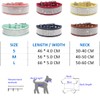 Yiwong Rhinestone Dog Collars for Medium and Large Dogs, Adjustable