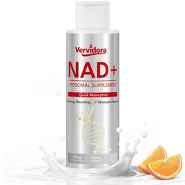Suplemento liposomal NAD+, suplemento líquido NAD+ con alta absorción para antienvejecimiento, salud celular, mejora la concentración, apoyo de energí